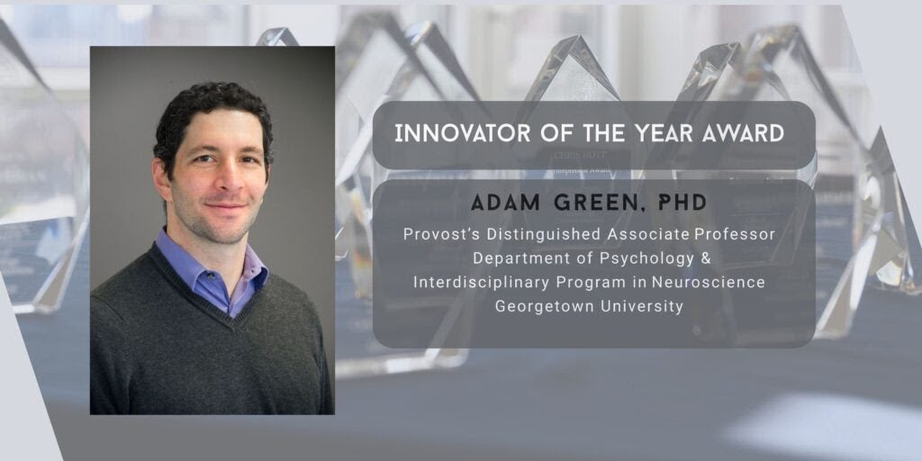 Dr. Adam Green was named Innovator of the Year; see more about the award and Dr. Green in text below.